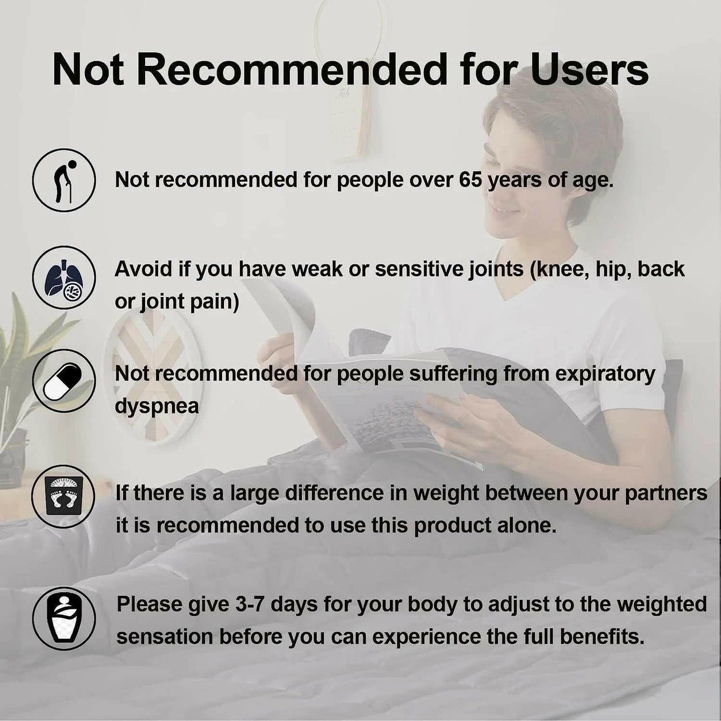 Queen Size Weighted Blanket for Adults – Deep Sleep & Stress Relief Comfort - CalmCore