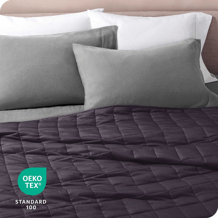 Bare Home Weighted Blanket – Ultimate Comfort & Relaxation (7lb, Twin/Full Size)