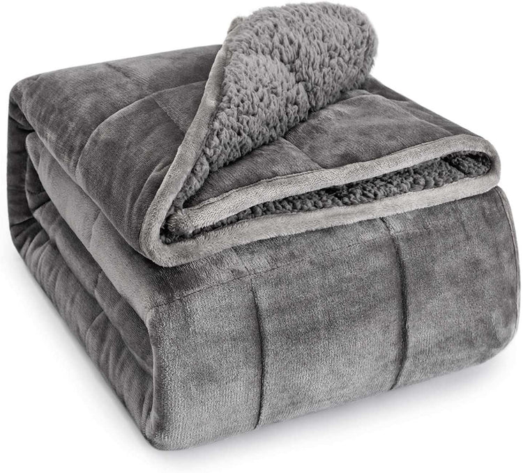 20 Lb Fleece Weighted Blankets for Adults