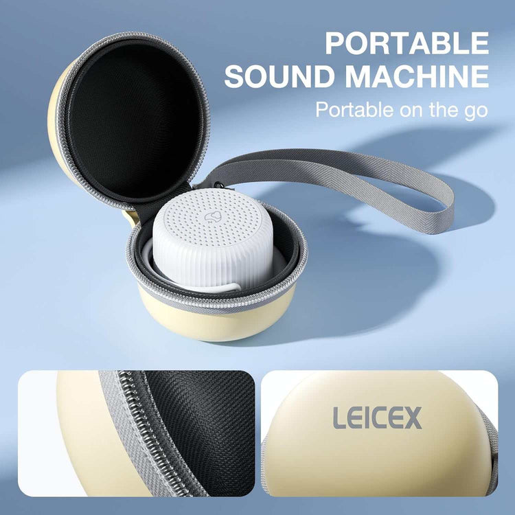LEICEX Portable Sound Machine – 15 Soothing Sounds for Sleep, Privacy & Relaxation Anywhere!