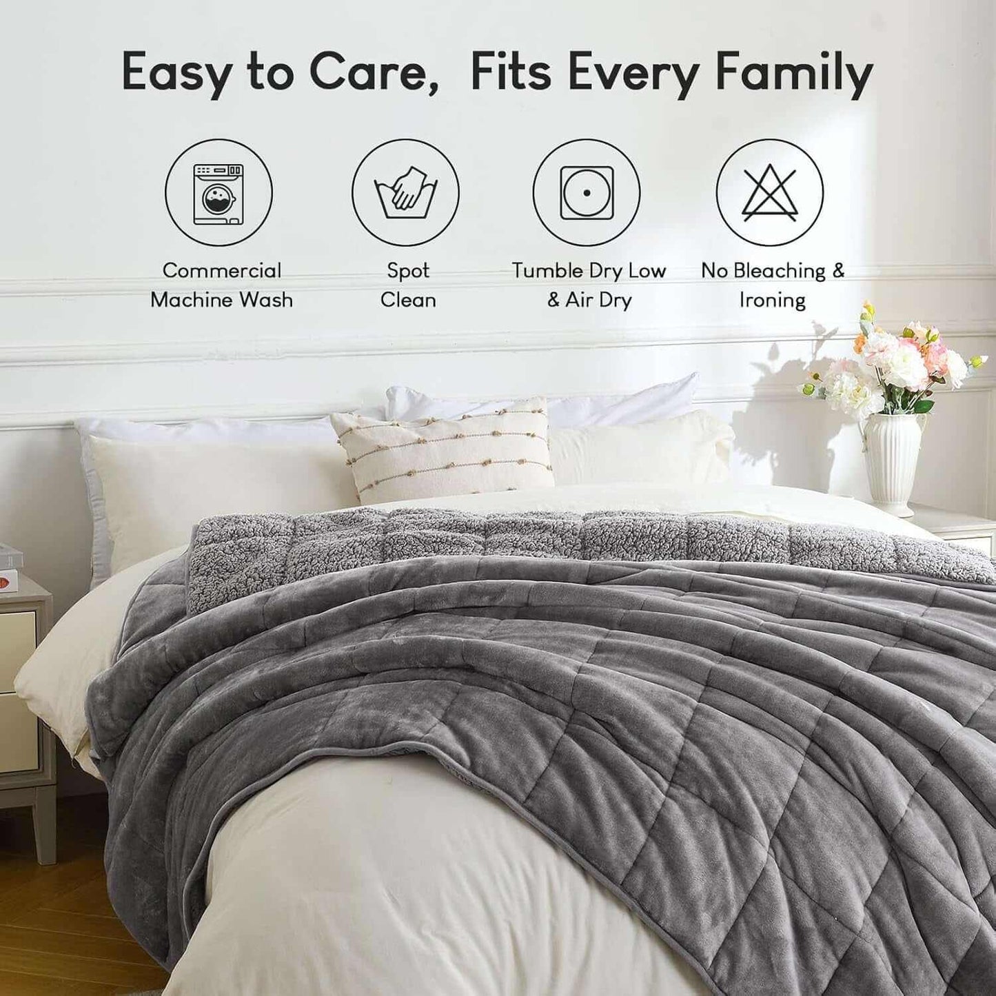 Bare Weighted Blanket - Sleep Deeper, Less Stress - CalmCore