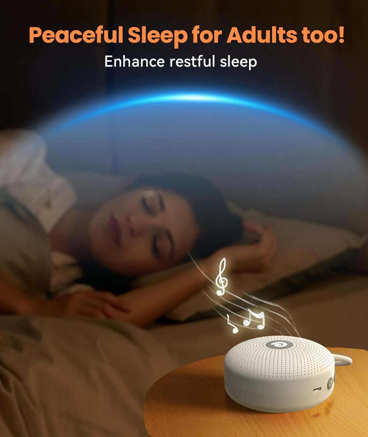 Dreamegg White Noise Machine 29 Soothing Sounds for Sleep - CalmCore