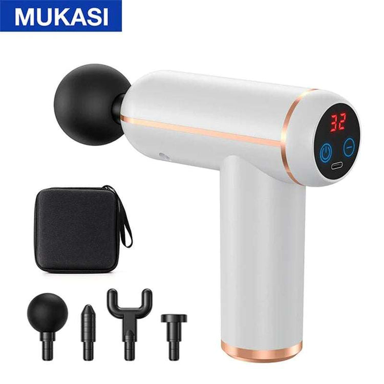 MUKASI Portable Massage Gun – Deep Tissue Relief for Muscle Recovery & Pain Relief