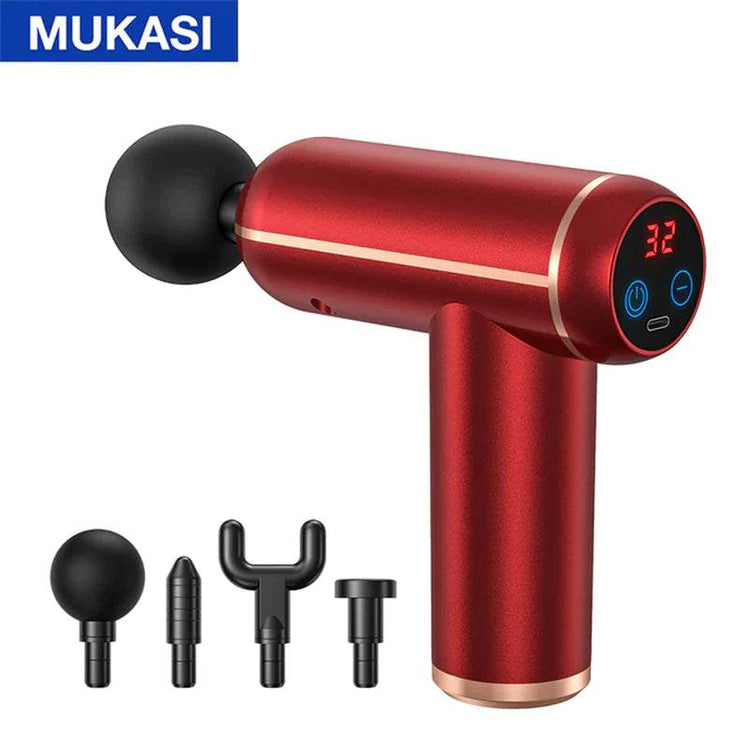 MUKASI Portable Massage Gun – Deep Tissue Relief for Muscle Recovery & Pain Relief