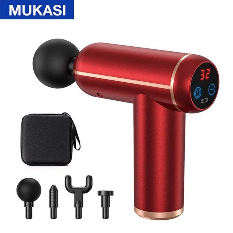 MUKASI Portable Massage Gun – Deep Tissue Relief for Muscle Recovery & Pain Relief