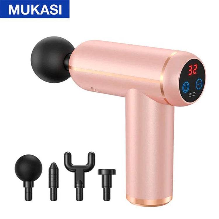 MUKASI Portable Massage Gun – Deep Tissue Relief for Muscle Recovery & Pain Relief