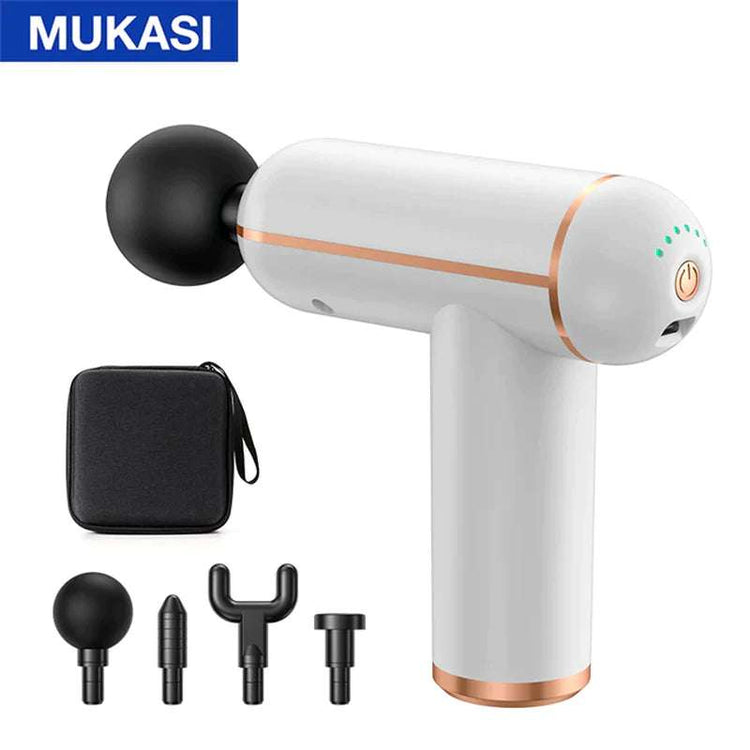 MUKASI Portable Massage Gun – Deep Tissue Relief for Muscle Recovery & Pain Relief