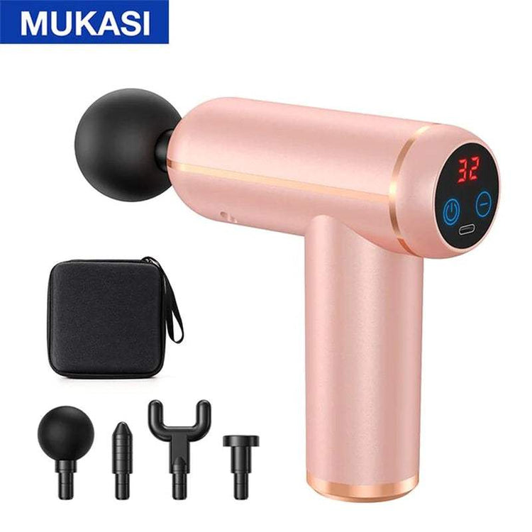 MUKASI Portable Massage Gun – Deep Tissue Relief for Muscle Recovery & Pain Relief