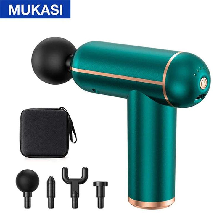 MUKASI Portable Massage Gun – Deep Tissue Relief for Muscle Recovery & Pain Relief