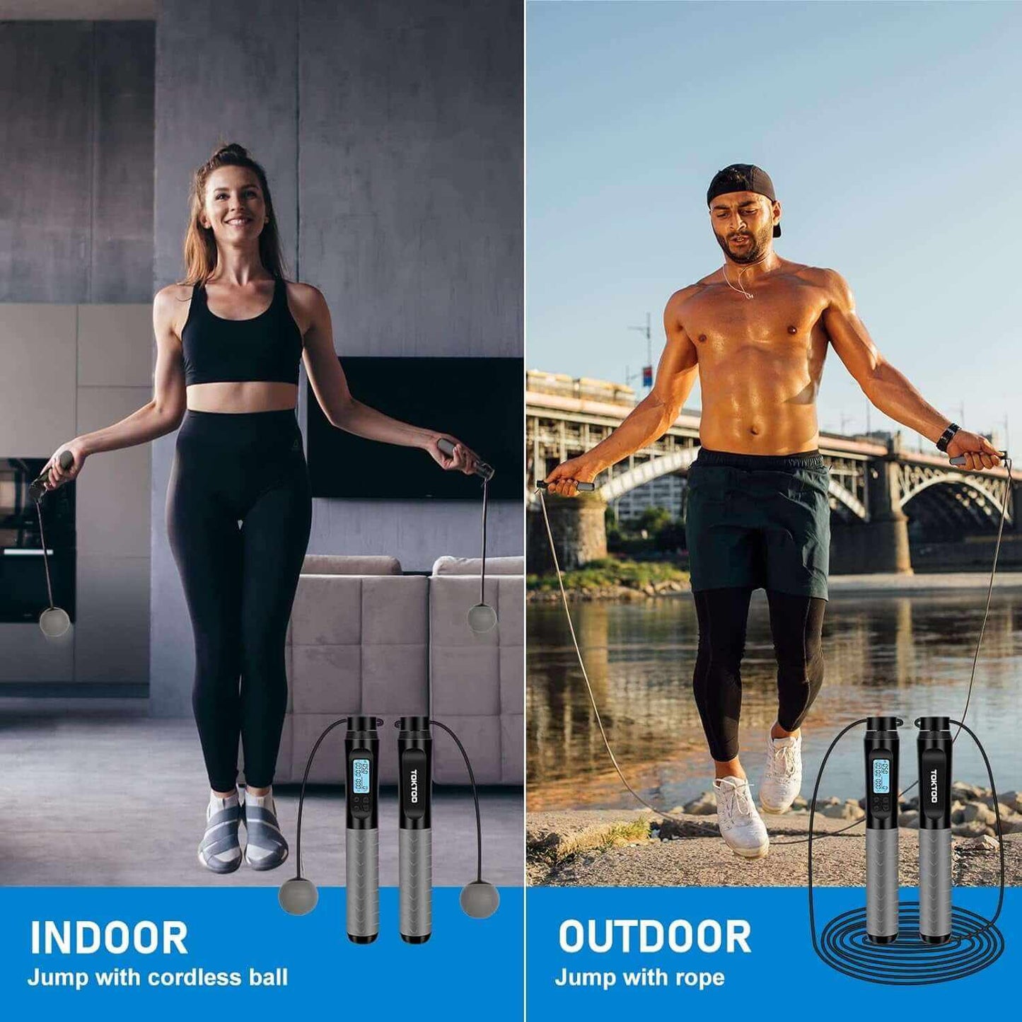 Smart Digital Skipping Rope - CalmCore