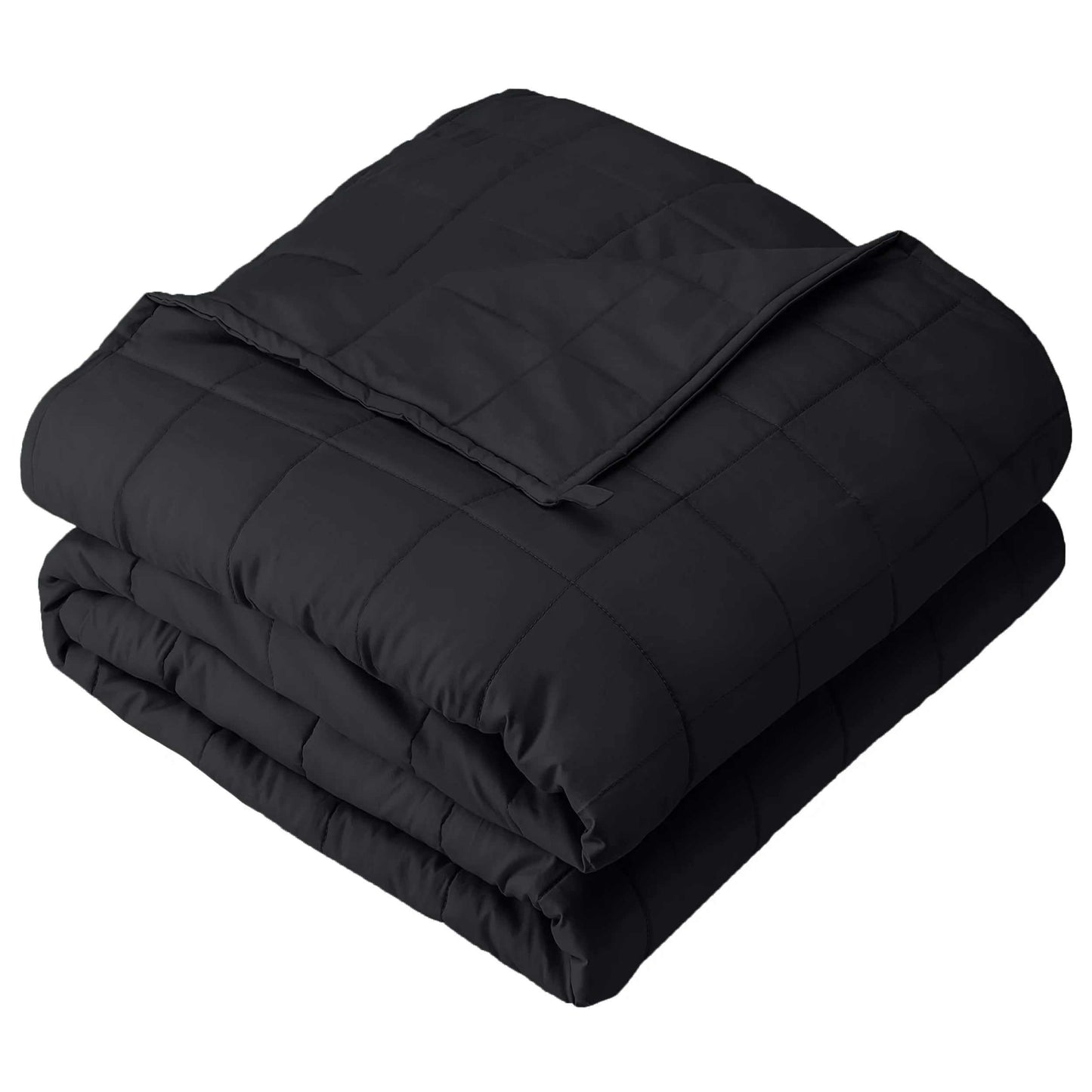 Bare Home King Size Weighted Blanket 30lb black breathable cotton therapeutic deep pressure blanket