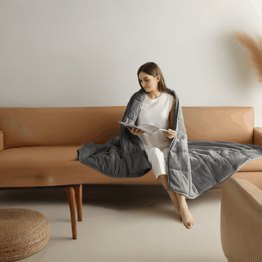 Sherpa Fleece Weighted Blanket - CalmCore
