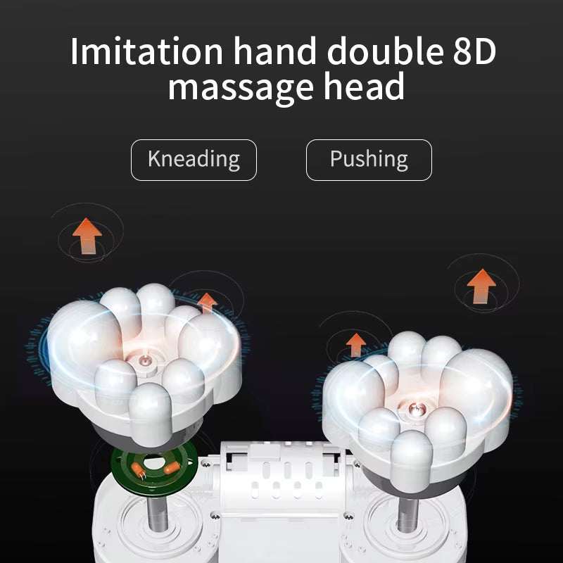 Electric Neck & Shoulder Massager with Heat – Deep Tissue Cervical Traction Pillow for Pain Relief & Relaxation 