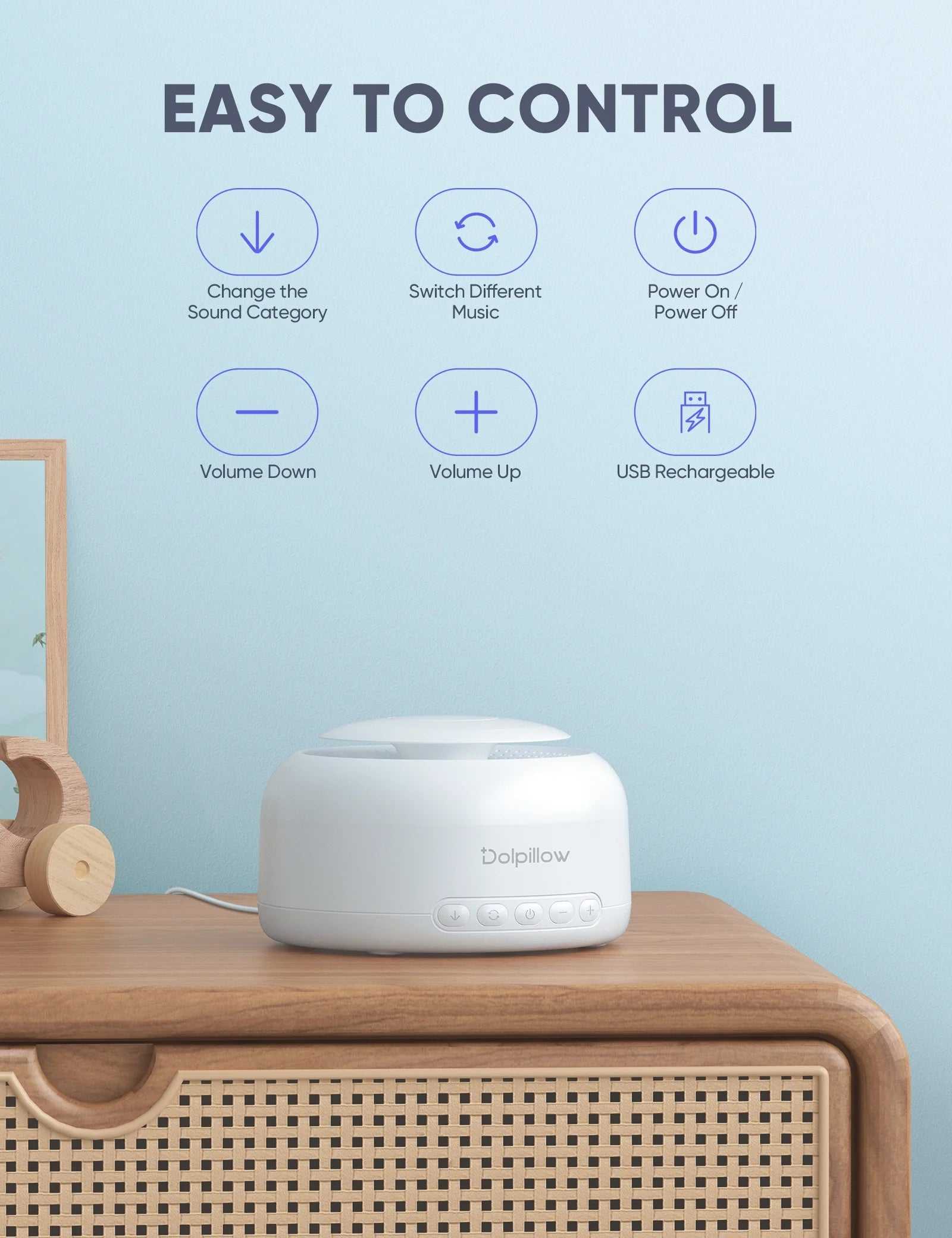 Dolpillow White Noise Machine - CalmCore