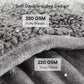 Close-up of soft double-sided design of the Bare Weighted Blanket showcasing fluffy sherpa and cozy fleece.
