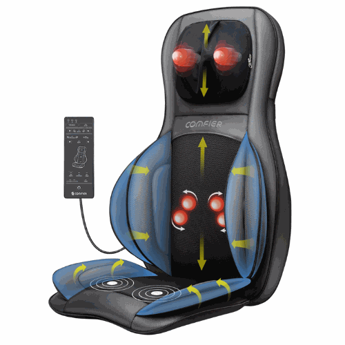 Heated Compression Seat Cushion with Lumbar Support - CalmCore