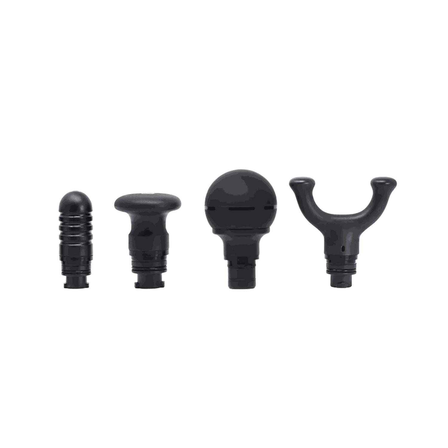 Different massage gun attachments for deep tissue therapy and muscle recovery.