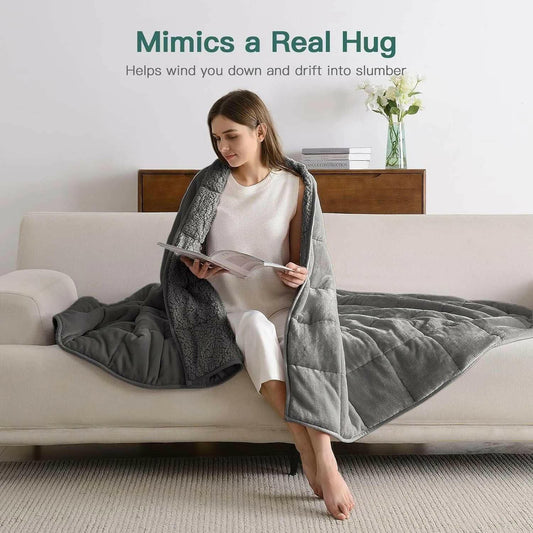 Sherpa Fleece Weighted Blanket - CalmCore
