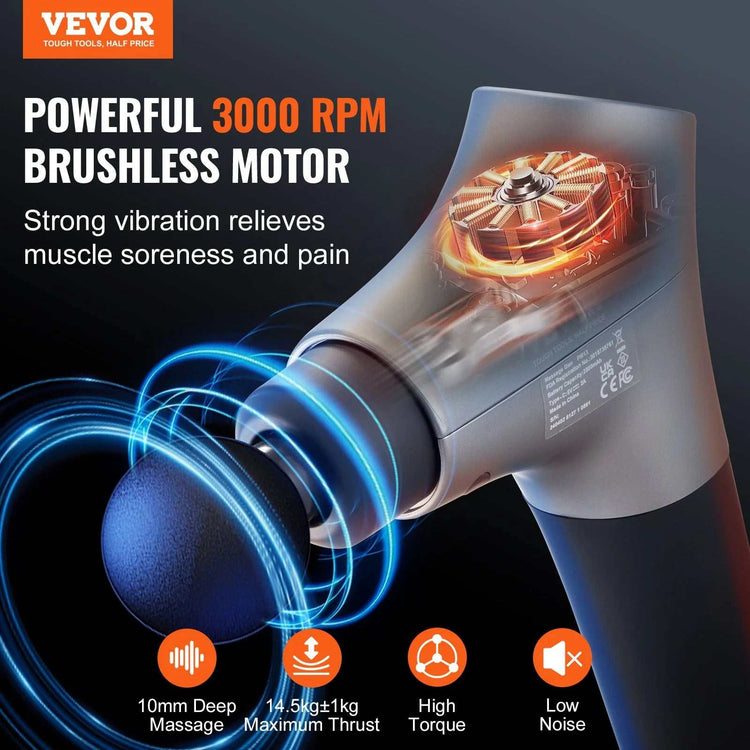 VEVOR Deep Tissue Massage Gun for Ultimate Muscle Relief - Revitalize & Recharge