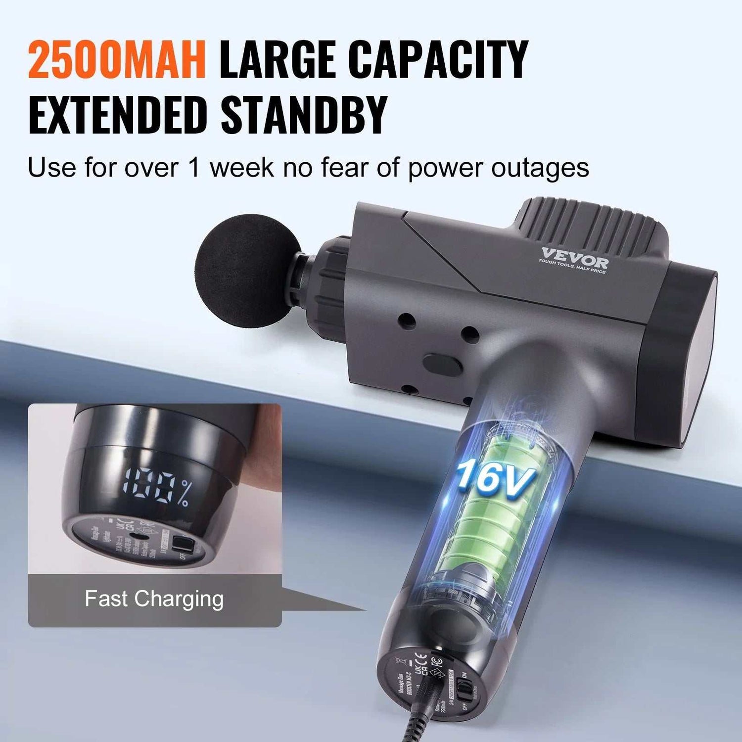 VEVOR Deep Tissue Massage Gun - Revitalize Your Body – Power Through Muscle Fatigue