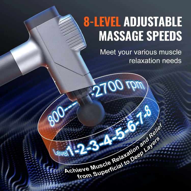 VEVOR Deep Tissue Massage Gun - Revitalize Your Body – Power Through Muscle Fatigue
